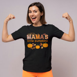 Gepersonaliseerde Mama's Little Pumpkins Schattige T-shirt
