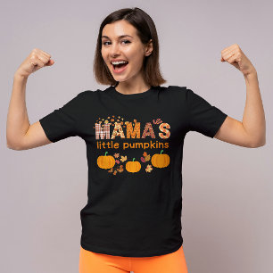 Gepersonaliseerde Mama's Little Pumpkins Schattige T-shirt