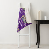 Gepersonaliseerde Mama's Lucky Girl Sherpa Deken (In situ)