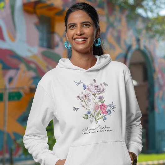 Gepersonaliseerde mama's tuin hoodie
