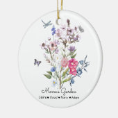 Gepersonaliseerde mama's tuin keramisch ornament (Links)