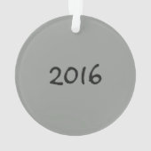 Gepersonaliseerde mammie- en Baby-elefantiesorname Ornament (achterkant)