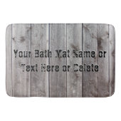 Gepersonaliseerde Man Cave Bathroom Rustic Bath Ma Badmat (Voorkant)