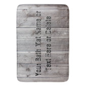 Gepersonaliseerde Man Cave Bathroom Rustic Bath Ma Badmat (Voorkant Verticaal)
