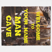 GEPERSONALISEERDE MAN CAVE FLEECE DEKEN (Voorkant (Horizontaal))