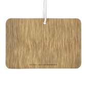 Gepersonaliseerde Man Cave Wood Grain Luchtverfrisser (Achterkant)