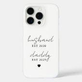 Gepersonaliseerde Man & Daddy EST Gift Case-Mate iPhone Case (Achterkant)