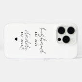 Gepersonaliseerde Man & Daddy EST Gift Case-Mate iPhone Case (Achterkant (horizontaal))