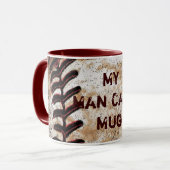 Gepersonaliseerde Man grot MOK, Mijn Man grot Mok (Voorkant links)