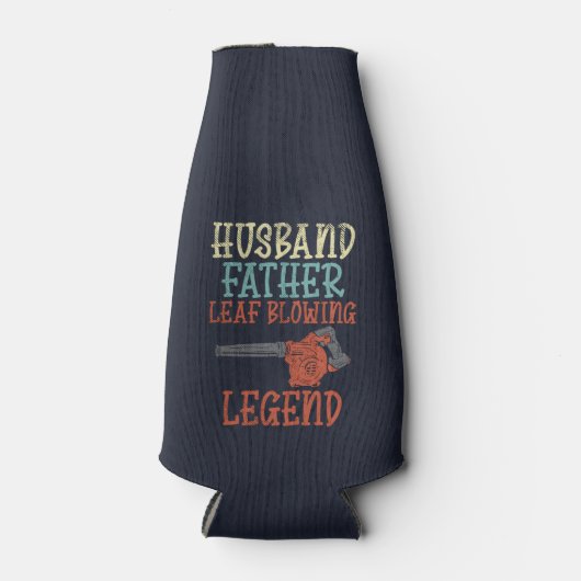 Gepersonaliseerde man Leaf Blower Legend Flesjeskoeler (Voorkant)