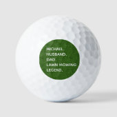 Gepersonaliseerde man papa grasmaaien legende golfballen (Voorkant)