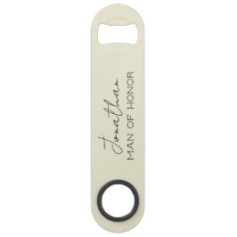 Gepersonaliseerde Man van Eer Flesopener  Speed Flessenopener