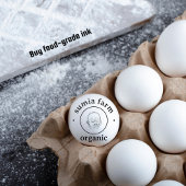 Gepersonaliseerde mand van eieren rustieke stempel