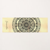 Gepersonaliseerde Mandala Blue Yoga Mat (Achterkant (horizontaal))