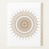 Gepersonaliseerde Mandala Bohemian White Boho Planner (Achterkant)