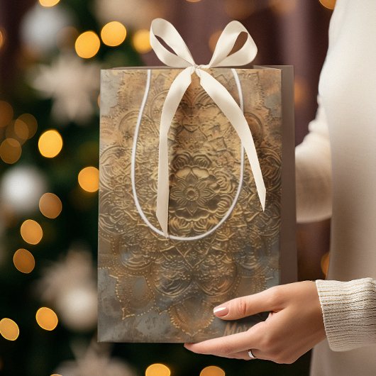 Gepersonaliseerde Mandala in reliëf | Elegant Boho Medium Cadeauzakje