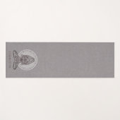 Gepersonaliseerde Mandala Lotus Pose Dubbelzijdig Yogamat (Voorkant (horizontaal))