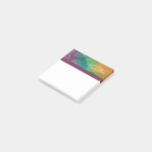 Gepersonaliseerde mandala-regenboog schrijft post-it® notes (Schuin)