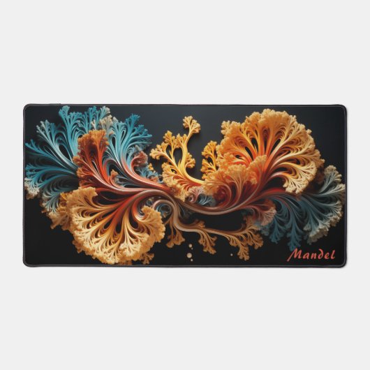 Gepersonaliseerde Mandelbrot Julia Set Desk Mat (Voorkant)