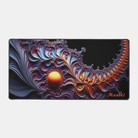Gepersonaliseerde Mandelbrot Julia Set Desk Mat (Voorkant)
