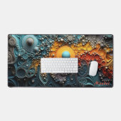 Gepersonaliseerde Mandelbrot Julia Set Desk Mat (Keyboard & Muis)
