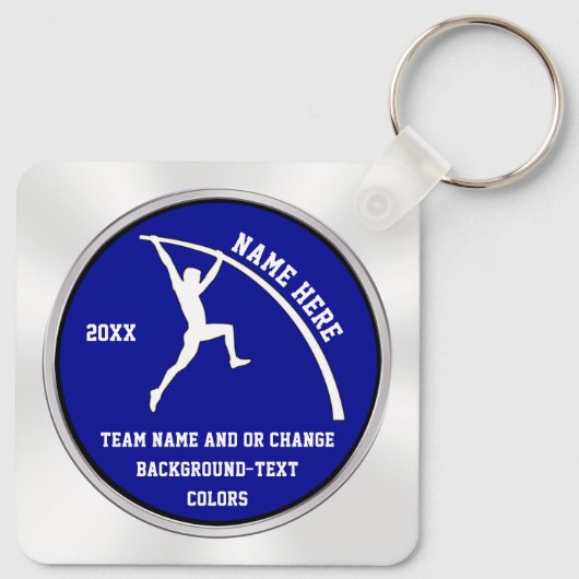 Gepersonaliseerde Mannen Cheap, Pole Vaulfts Sleutelhanger (Achterkant)
