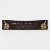 Gepersonaliseerde Mannen en Cigar Spandoek (Horizontaal)