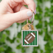 Gepersonaliseerde Mannen Football Keyring Sleutelh Sleutelhanger (Hand)