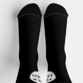 Gepersonaliseerde Mannen geschenken Zwart-wit LOGO Sokken (Top)