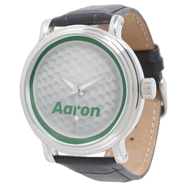 Gepersonaliseerde Mannen Golf Golfing Watch Gift Horloge (Gekanteld)