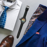 Gepersonaliseerde Mannen Horloge<br><div class="desc">Gepersonaliseerde horloges in kleuren en tinten om een uurwerk te creëer dat uw unieke persoonlijkheid weerspiegelt. Het is het perfecte cadeau voor een geliefde. U kunt het ontwerp aanpassen door de naam te wijzigen.</div>