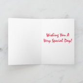 Gepersonaliseerde Mannen Louis Wain Cat Verjaardag Kaart (Binnen)