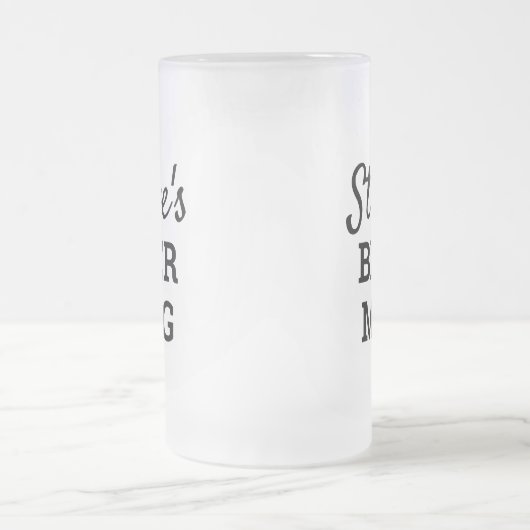 Gepersonaliseerde Mannen Matglas Bierpul (Center)