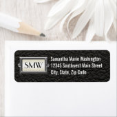 Gepersonaliseerde Mannen met drie letters Etiket (Insitu)