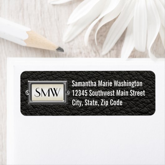 Gepersonaliseerde Mannen met drie letters Etiket (Insitu)