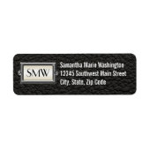 Gepersonaliseerde Mannen met drie letters Etiket (Voorkant)