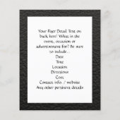 Gepersonaliseerde Mannen met drie letters Flyer (Achterkant)