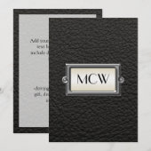 Gepersonaliseerde Mannen met drie letters Kaart (Voorkant / Achterkant)