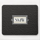 Gepersonaliseerde Mannen met drie letters Muismat (Voorkant)