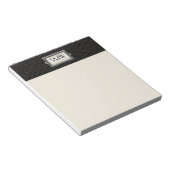 Gepersonaliseerde Mannen met drie letters Notitieblok (Schuin)