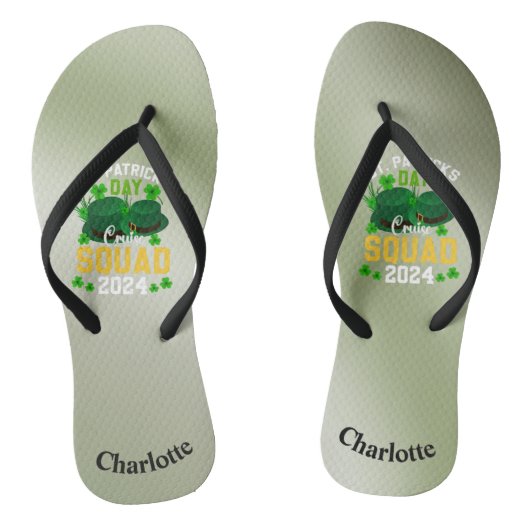 Gepersonaliseerde Mannen & Vrouwen Cruise Squad Teenslippers (Voetbed)