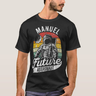  gepersonaliseerde Manuel Future astronaut Space T-shirt