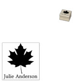 Gepersonaliseerde Maple Leaf houten kunst rubberen Rubberstempel (Gestempeld)