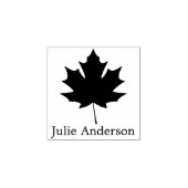 Gepersonaliseerde Maple Leaf houten kunst rubberen Rubberstempel (Afrduk)