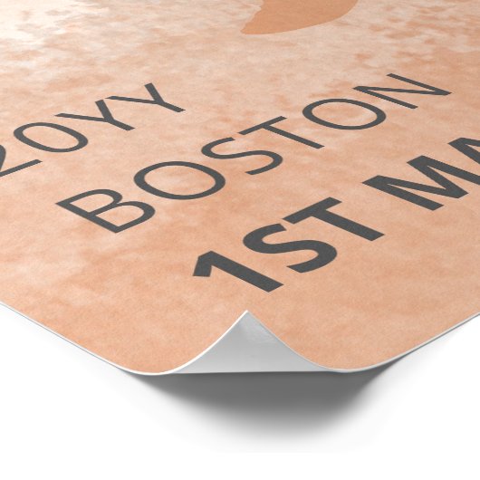 Gepersonaliseerde Marathon Race Runner Gift Poster (Hoek)