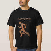 Gepersonaliseerde Marathon Runner Gift T-shirt (Voorkant)