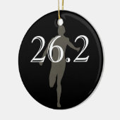 Gepersonaliseerde marathonloper 26.2 Keepasoed Bla Keramisch Ornament (Links)