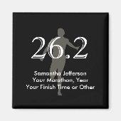 Gepersonaliseerde marathonloper 26.2 Keepasoed Bla Magneet (Voorkant)