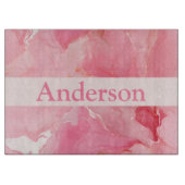 Gepersonaliseerde Marble Look Glas Snijplank (Voorkant)