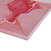 Gepersonaliseerde Marble Look Glas Snijplank (Hoek)